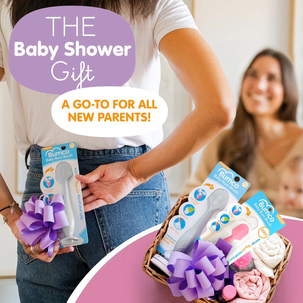 Bumco easy-application silicone spatula promotes smooth diaper cream spreading.