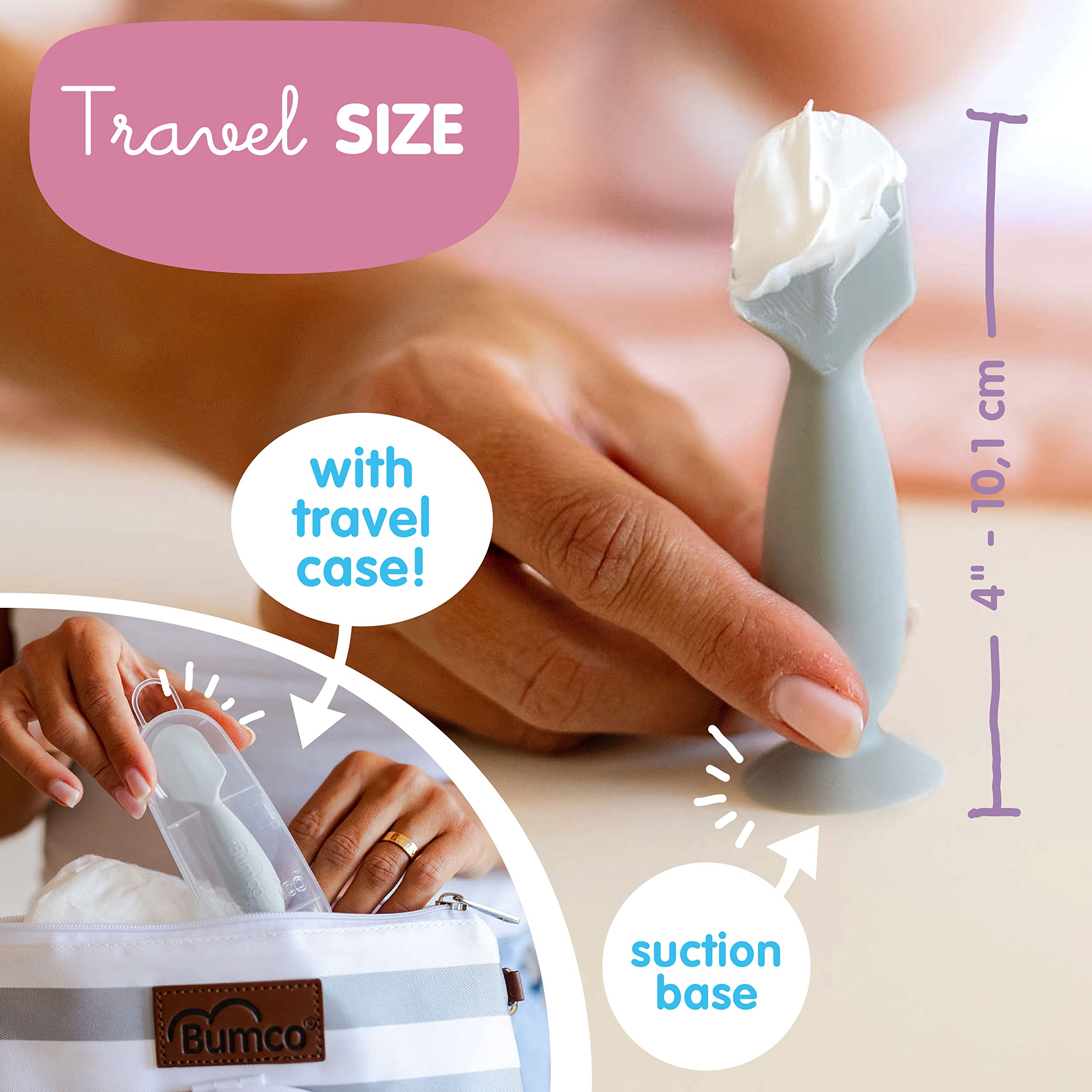 Baby Bum Brush Bumco mini BPA-free diaper spatula for clean hands