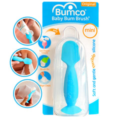 Bumco Mini diaper cream spatula with blue case for on-the-go application.