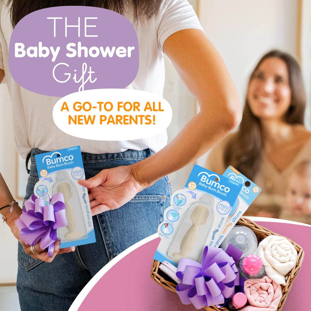 Bumco mini spatula enables quick, hygienic diaper changes.