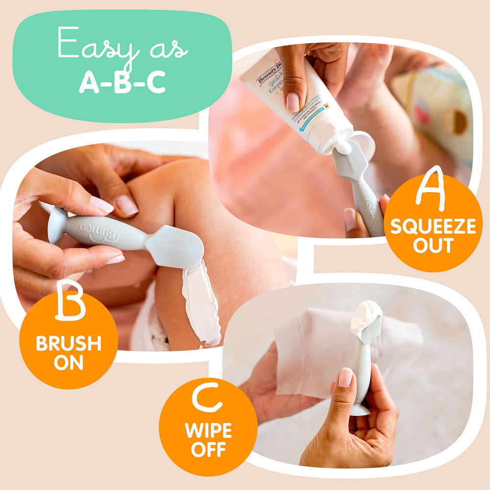 Baby Bum Brush Bumco mini suction-base spatula steadies during changes