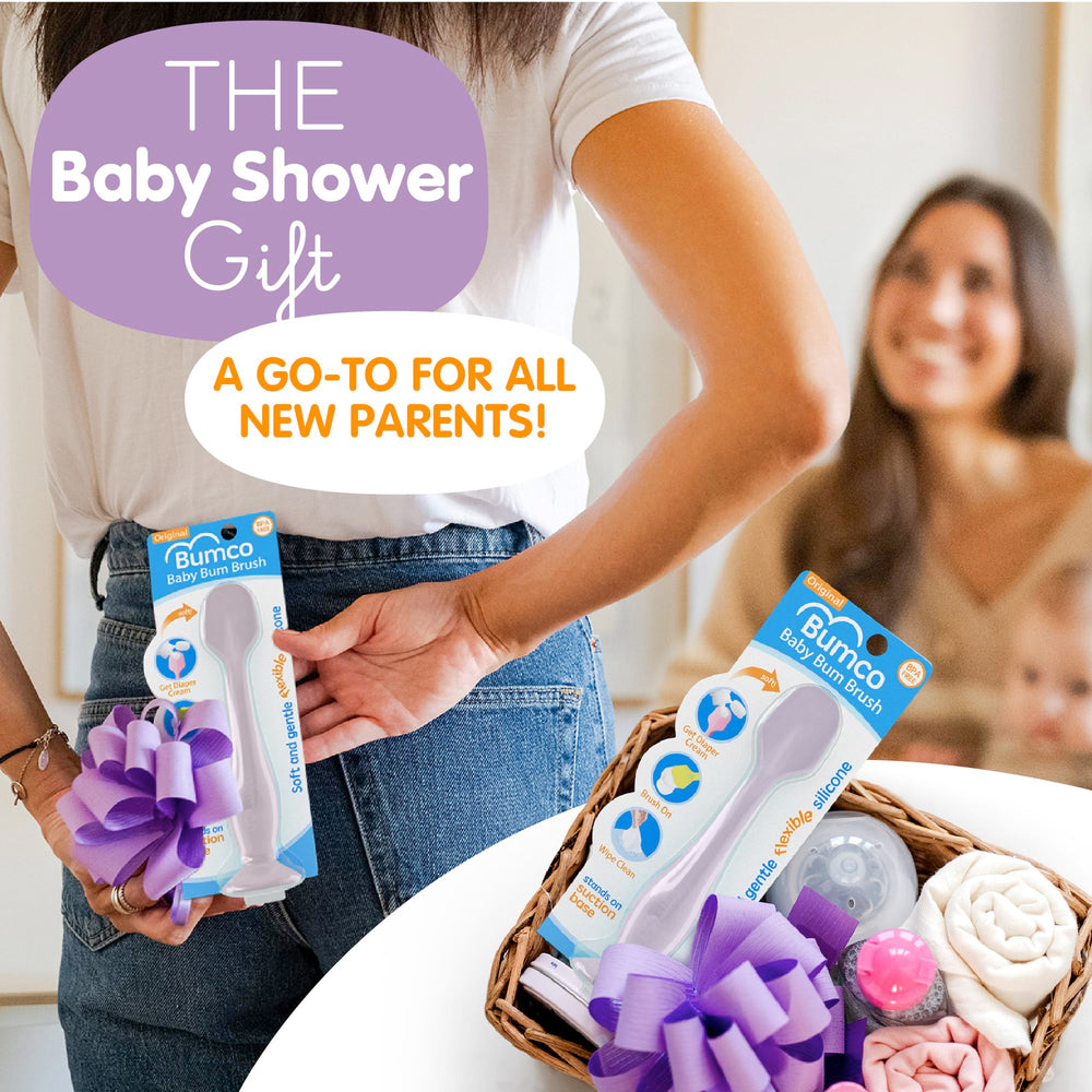 Bumco lavender color spatula adds a calming touch to diaper changes.