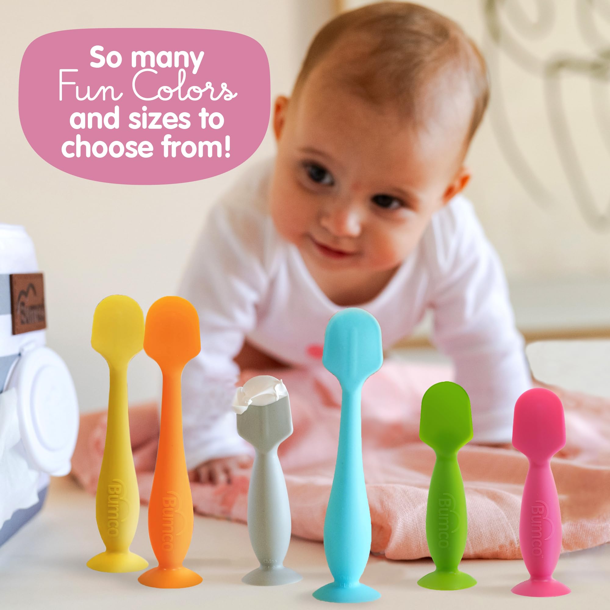 Wipe-clean design from Bumco for hygienic reuse after diaper changes.