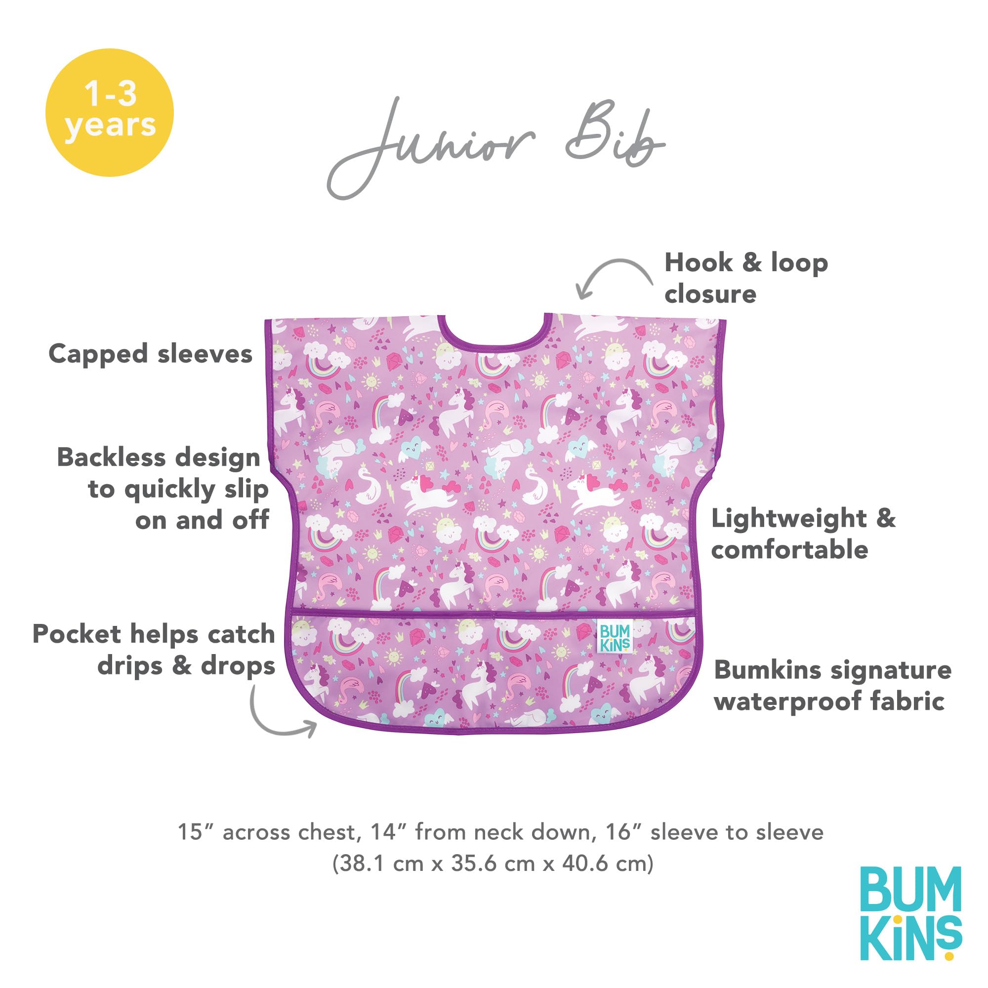 Bumkins machine-washable cleaning demonstration shows simple care after meals