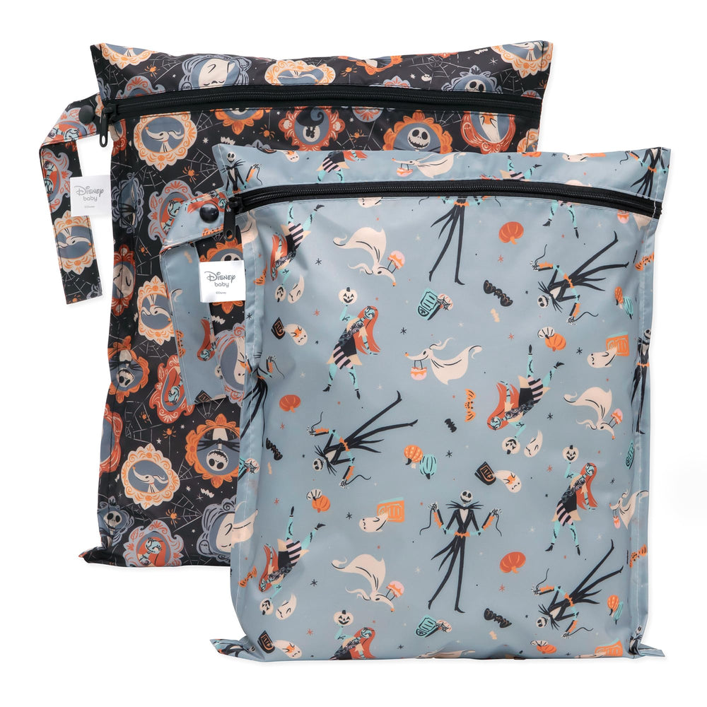 Bumkins Disney wet bag front view shows durable waterproof fabric for travel organization