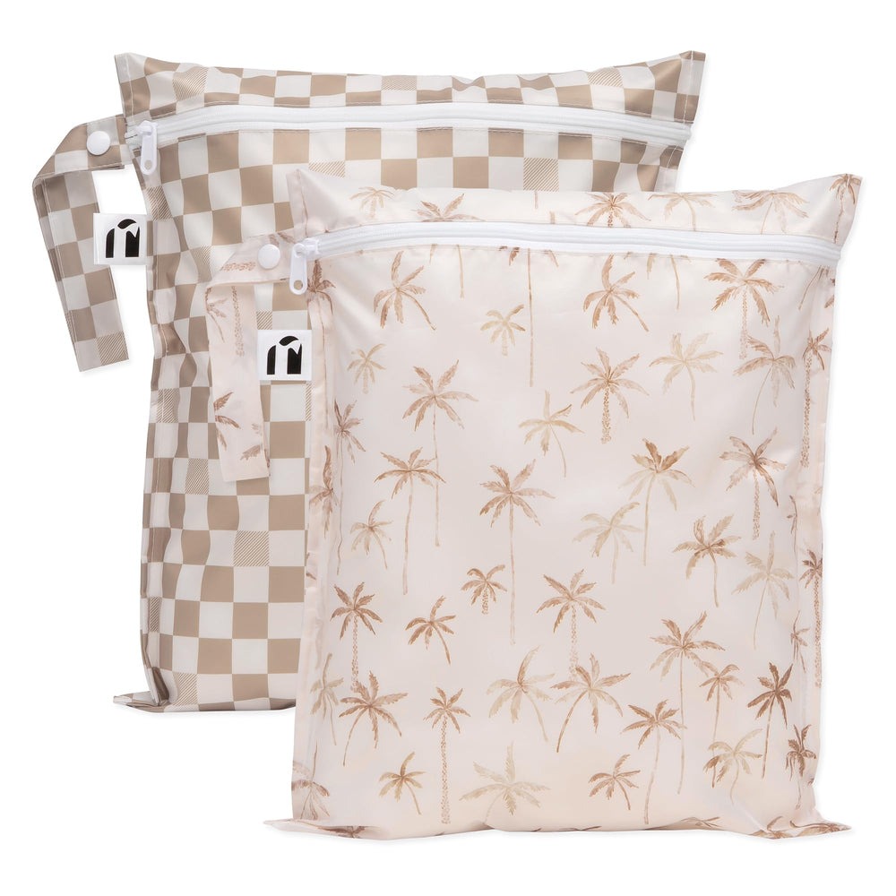 Bumkins Roamio beige twin-pack on counter for travel organization