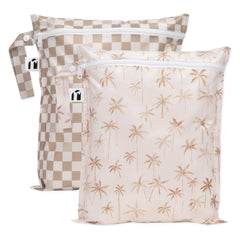 Bumkins Roamio beige twin-pack on counter for travel organization
