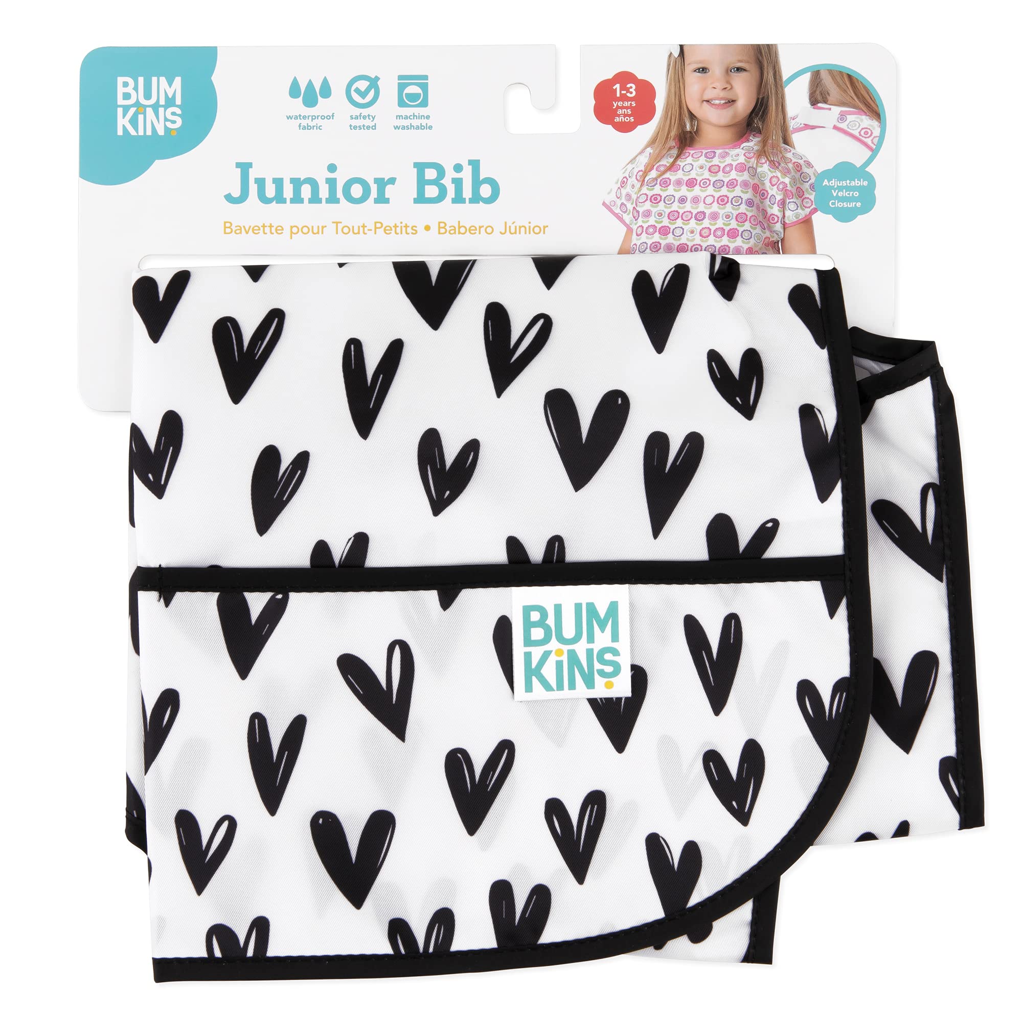 Bumkins safety tested bib is BPA-free for safe everyday use.