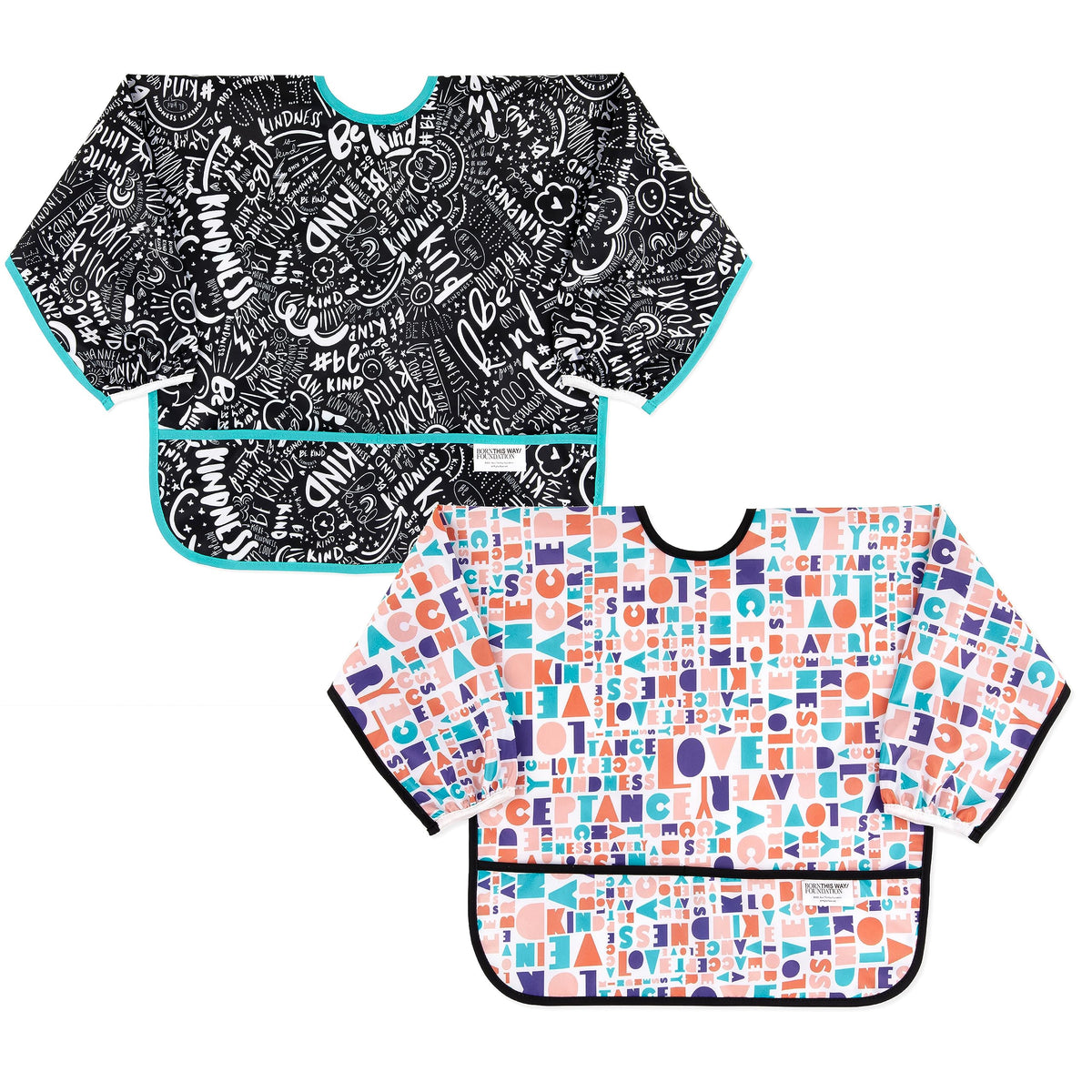 Bumkins Sleeved Bib with long-sleeve coverage for mess-free meals.