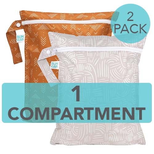 Bumkins 2-pack wet bags tidy damp swimsuits and pool gear
