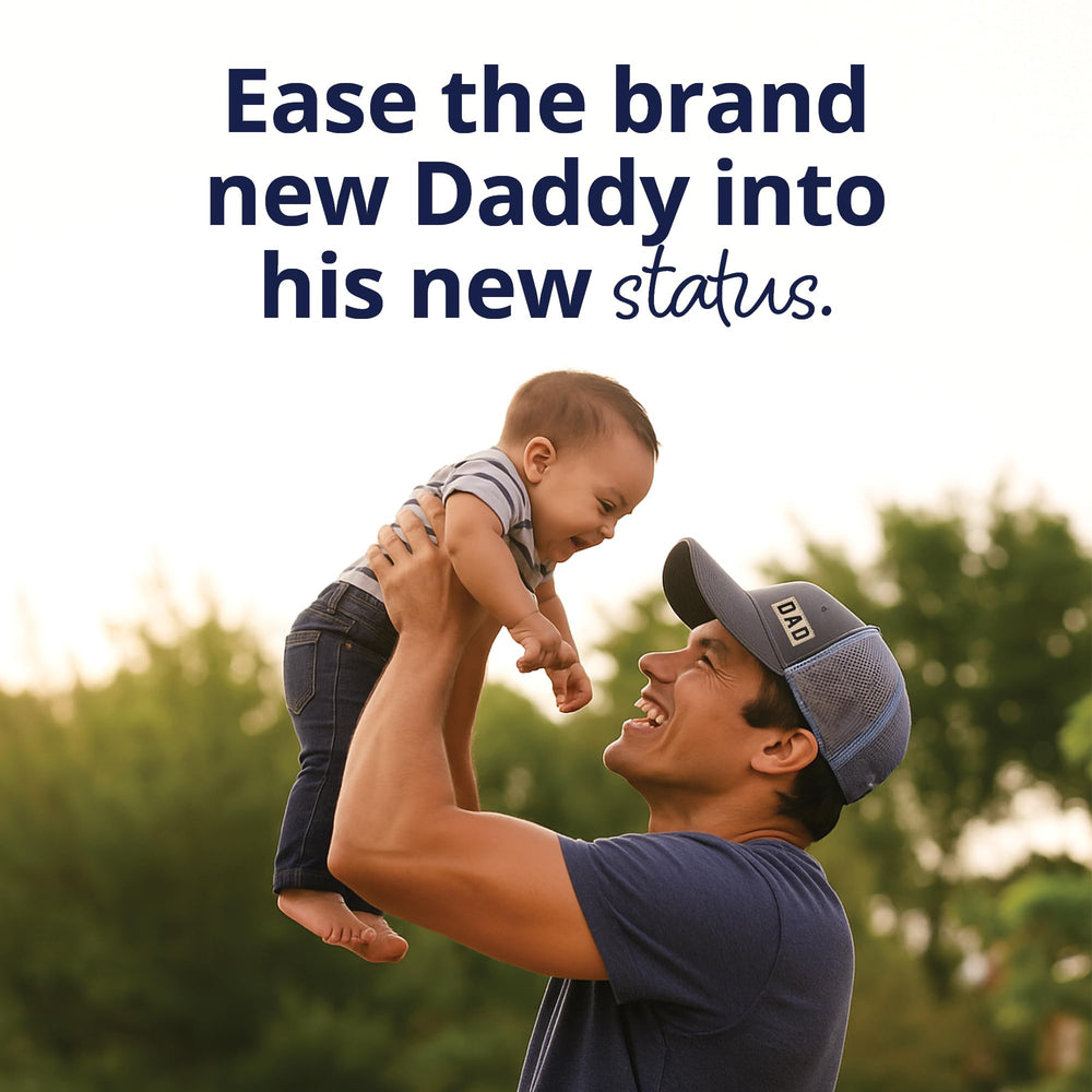 Bump Boxes neutral dad hat with breathable mesh for all-day comfort.