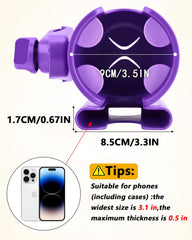BundlePRO 360-degree rotation drink holder mounted on a stroller in use.