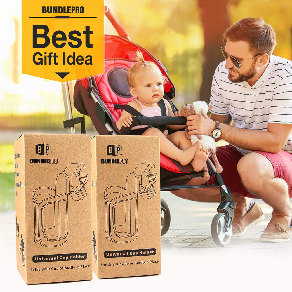 BundlePRO gift-idea-stroller-cup-holder presented as a thoughtful present for parents.