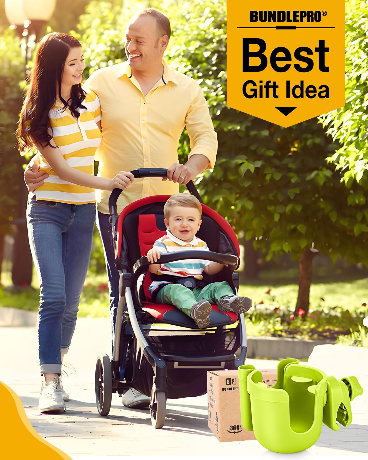 BundlePro multi-use mount for bike, stroller, wheelchair delivers on-the-go convenience
