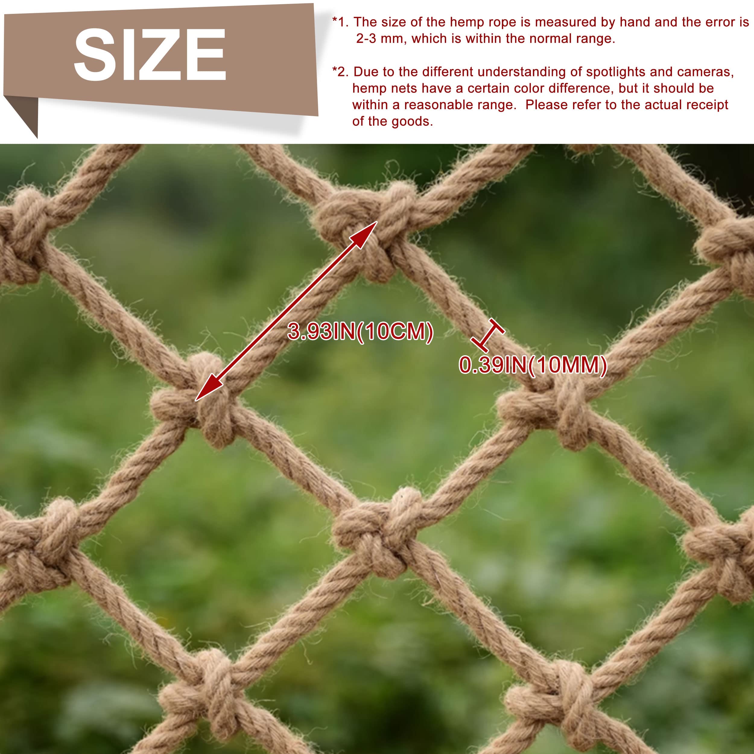 Bunifa rope net indoor decor, adds retro charm and durable hanging solution for rooms.