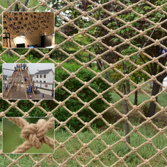Bunifa Safety Hemp Rope Net for kids climbing setup, durable and sturdy.