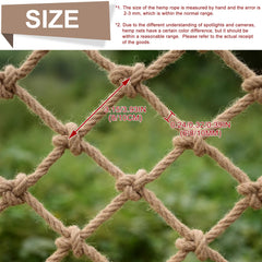 Bunifa Safety Hemp Rope Net on a tree-house setup, ready for adventure.