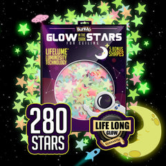 BUNMO Glow Stars ceiling constellations create magical night-sky ambiance for kids.