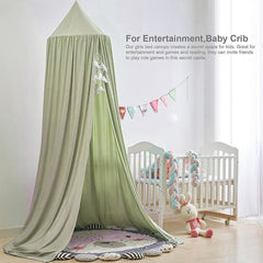 Bunnikins & Clover pea-green secret garden canopy idea for imaginative play