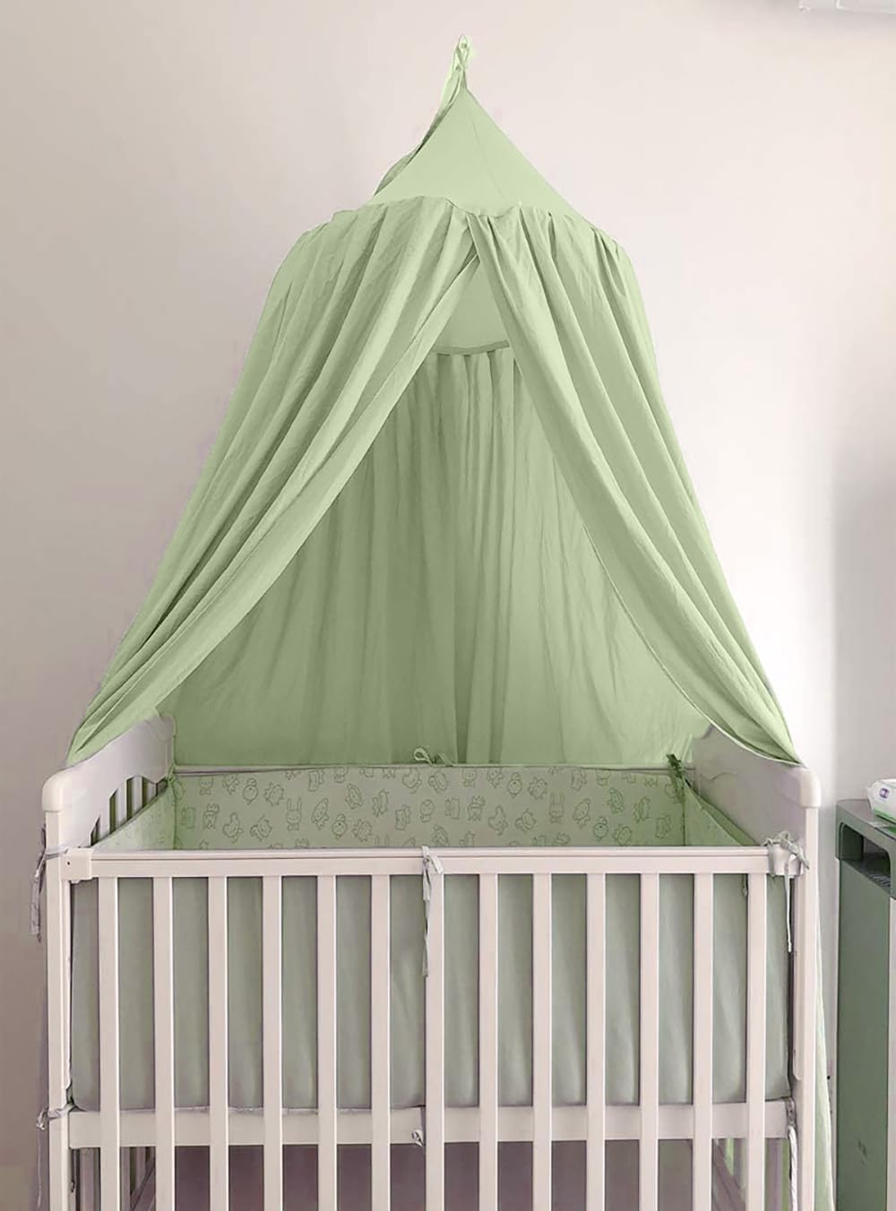 Bunnikins & Clover soft cotton canopy close-up for skin-friendly comfort
