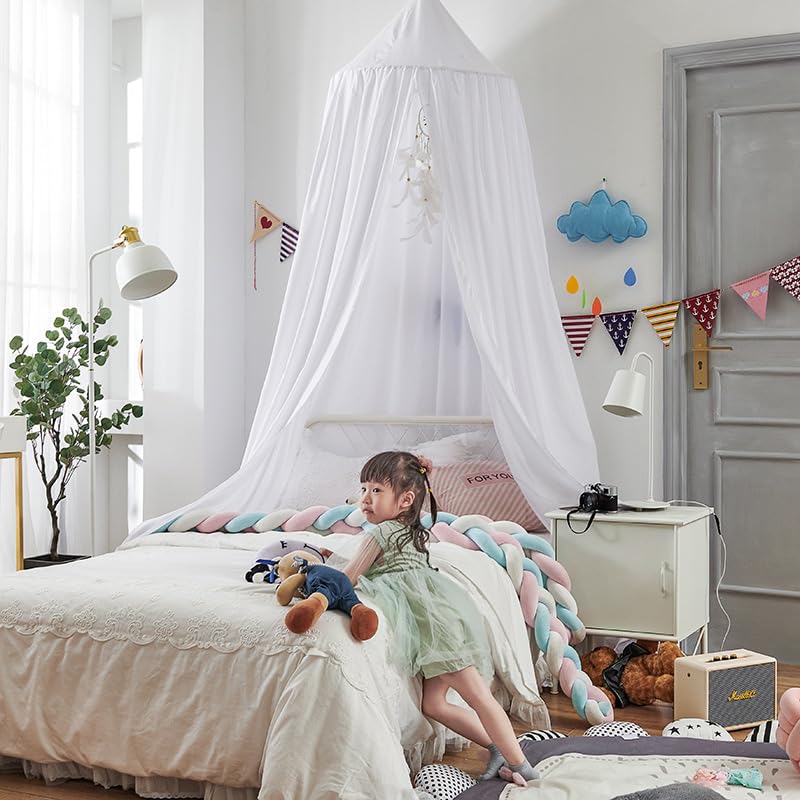 Bunnikins & Clover canopy creates princess-inspired ambience above the bed.