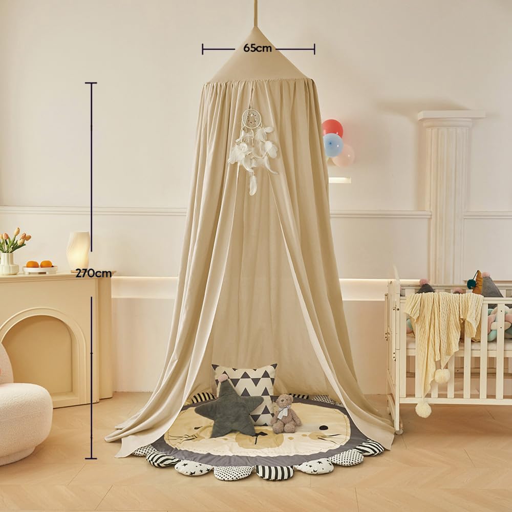 Bunnikins & Clover canopy transforms a room into princess-ready decor.