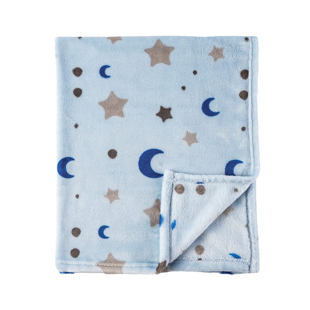 Bunnikins & Clover blanket texture close-up; ultra-soft plush fabric for newborn comfort.