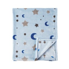 Bunnikins & Clover blanket texture close-up; ultra-soft plush fabric for newborn comfort.