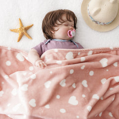 Bunnikins & Clover portable travel blanket, easy to carry in stroller or car seat