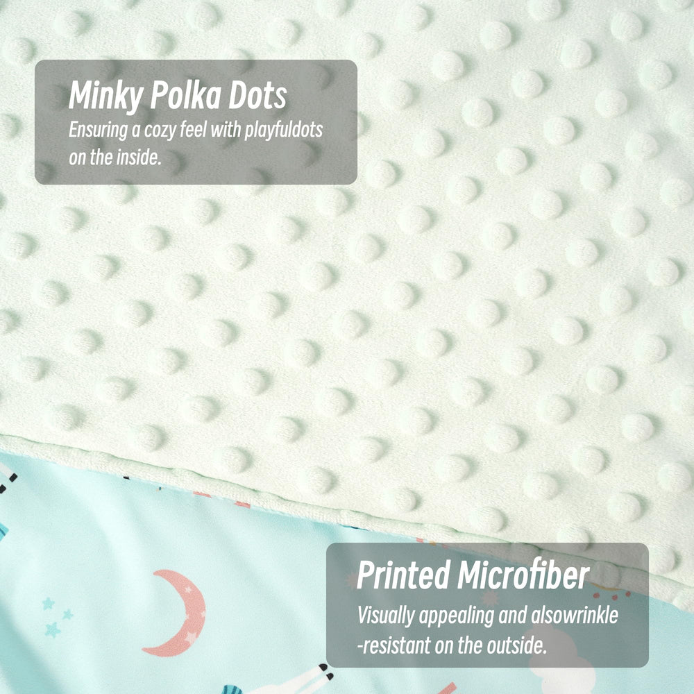 Bunnikins & Clover dinosaur design nap mat invites playful naptime.