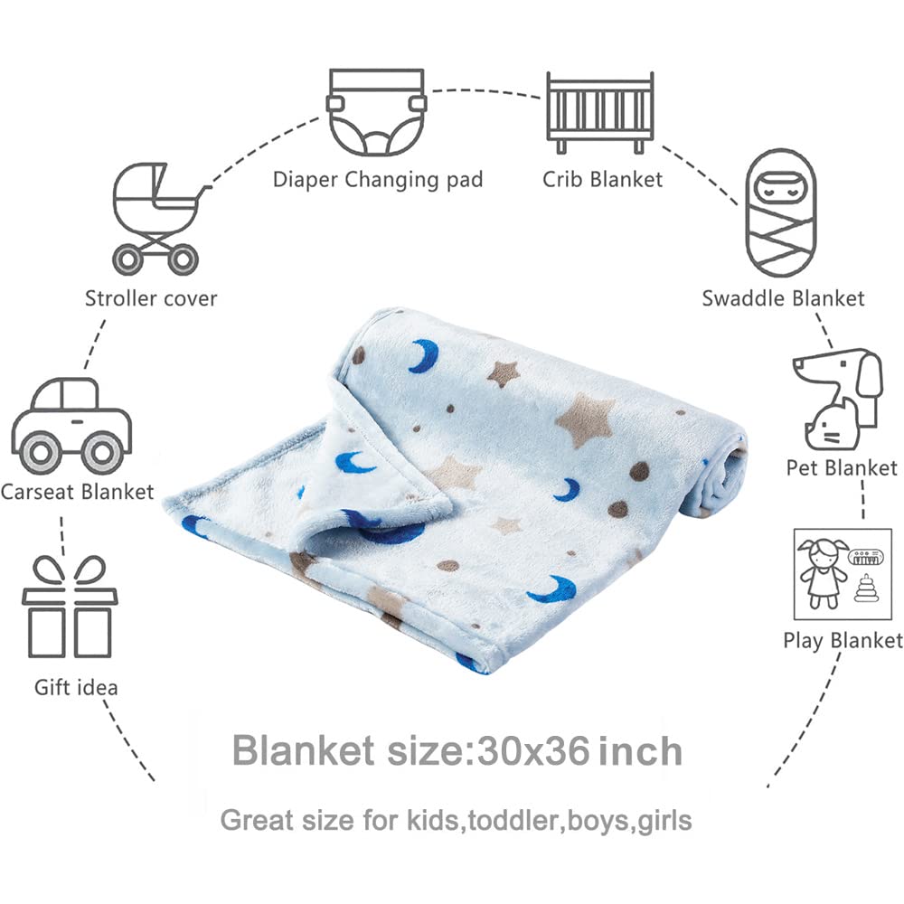 Bunnikins & Clover folded portable blanket; easy to carry in a bag for travel.