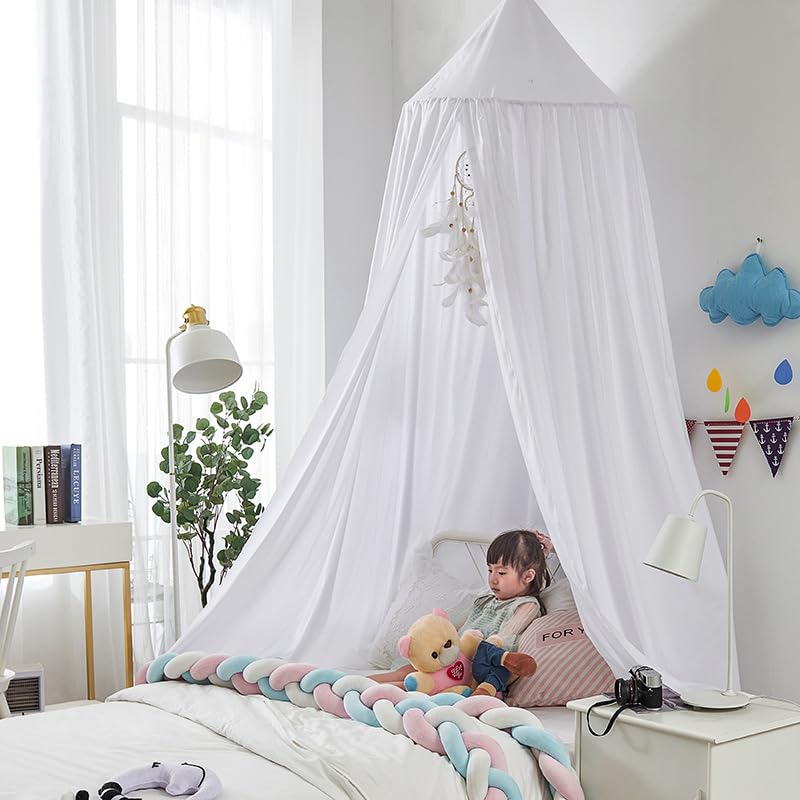 Bunnikins & Clover canopy for infant crib adds soft, breathable shade for nap time.