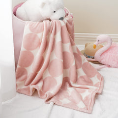 Bunnikins & Clover lightweight plush flannel blanket — soft fabric for cozy baby naps.