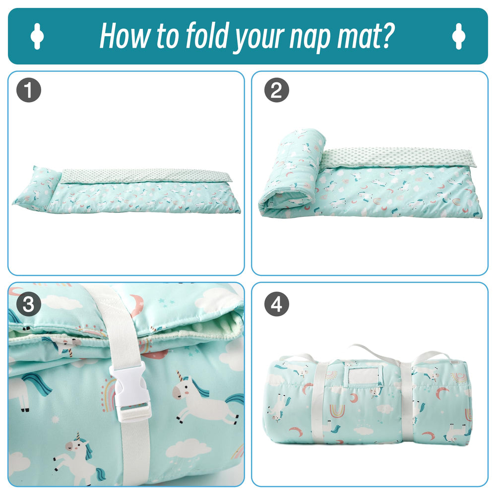 Bunnikins & Clover removable pillow highlights easy washing and quick cleaning.