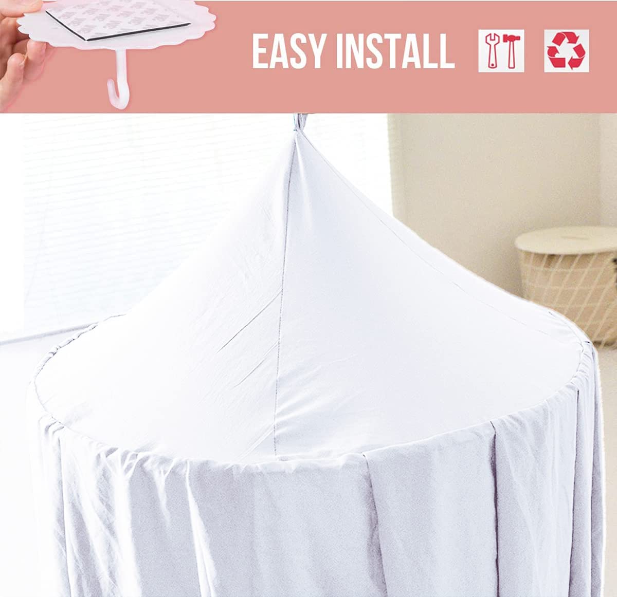 Bunnikins & Clover canopy helps transform a room into a cozy retreat.