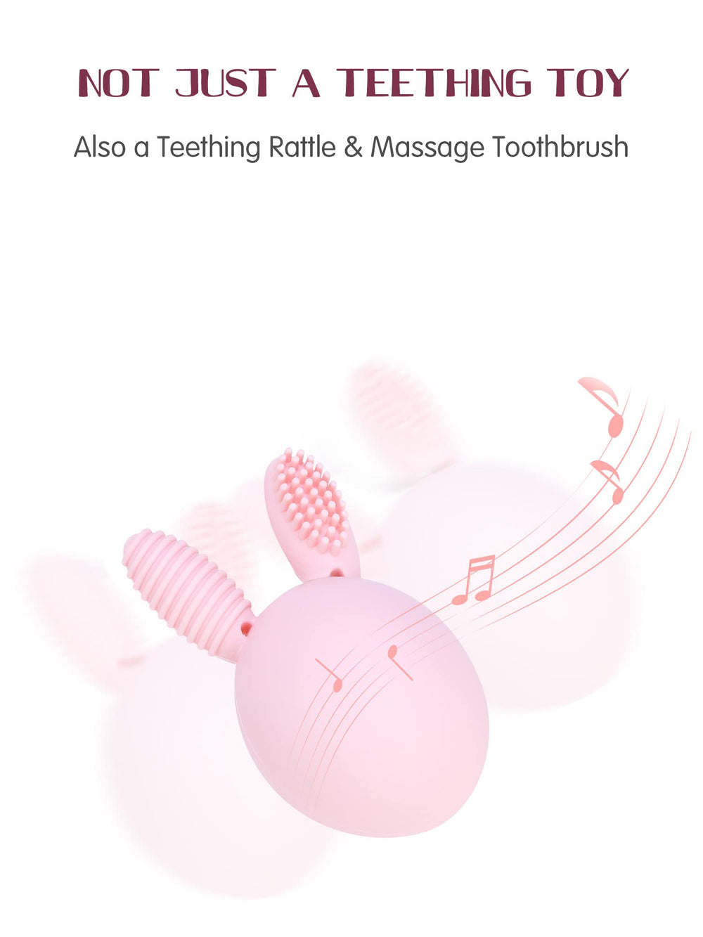 Bunny Eggy teether carrying box keeps on-the-go teething tidy and portable.