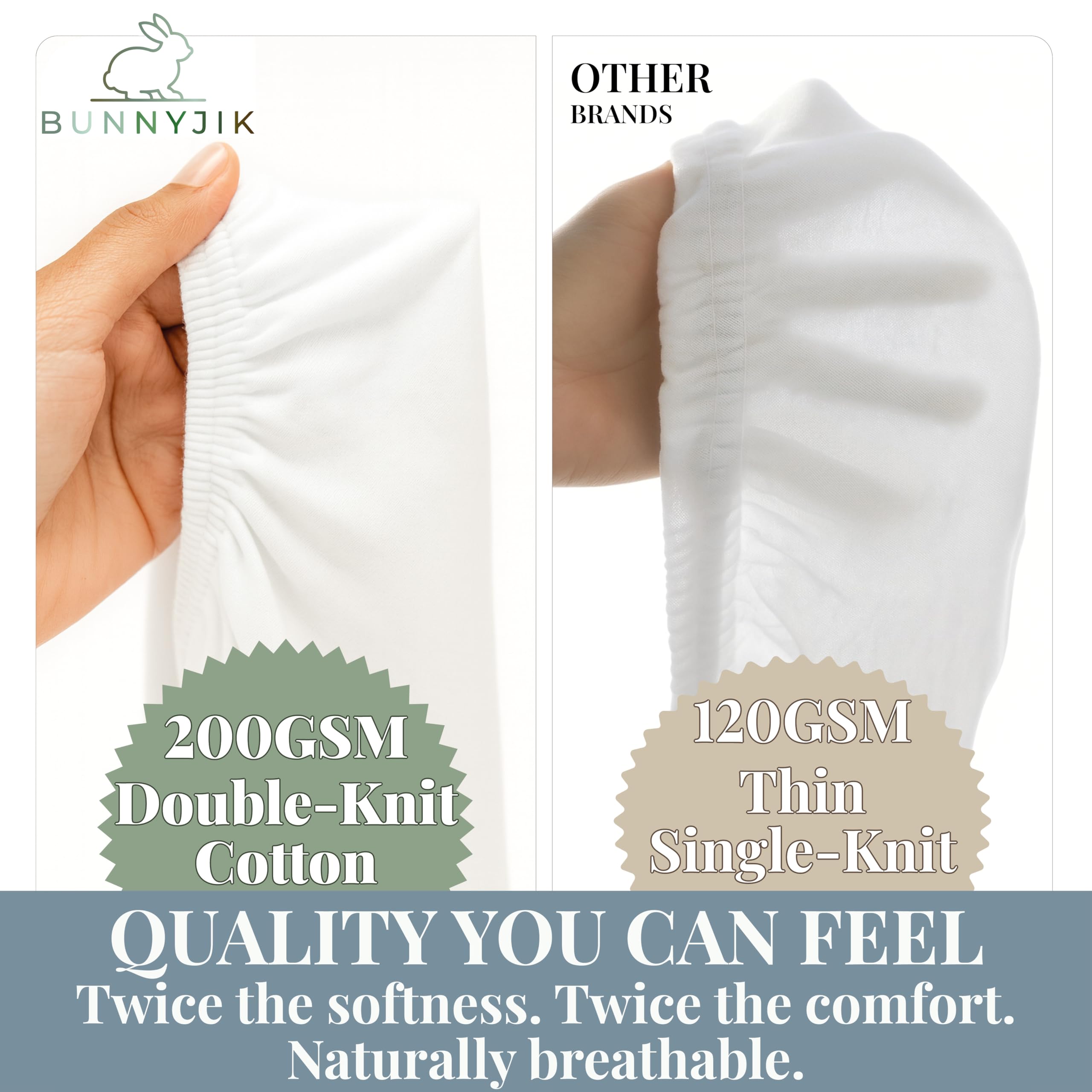 Bunnyjik bassinet sheets compatible with Maxi-COSI Iora and other bassinet models