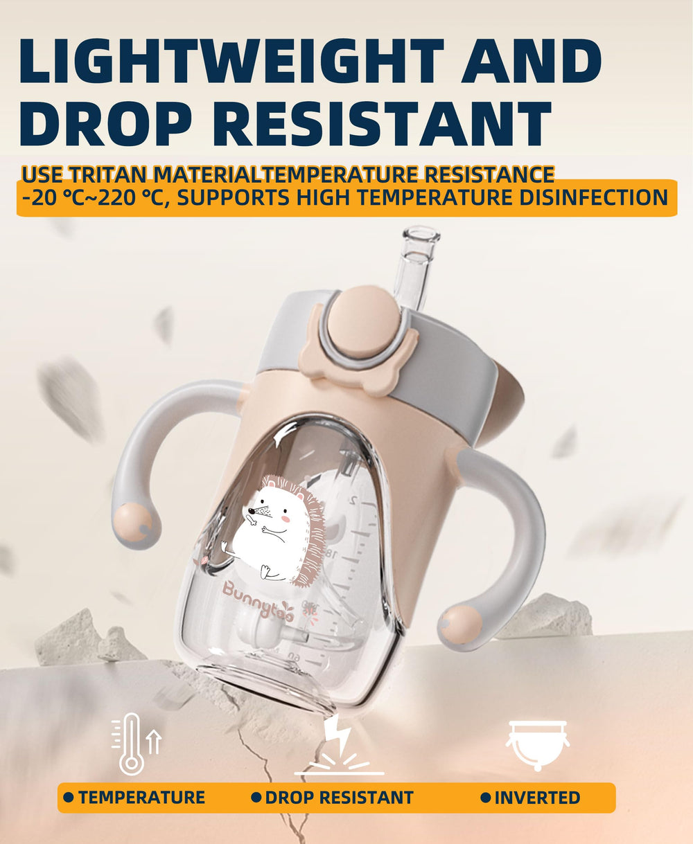Bunnytoo wide-mouth design simplifies filling with milk or water.