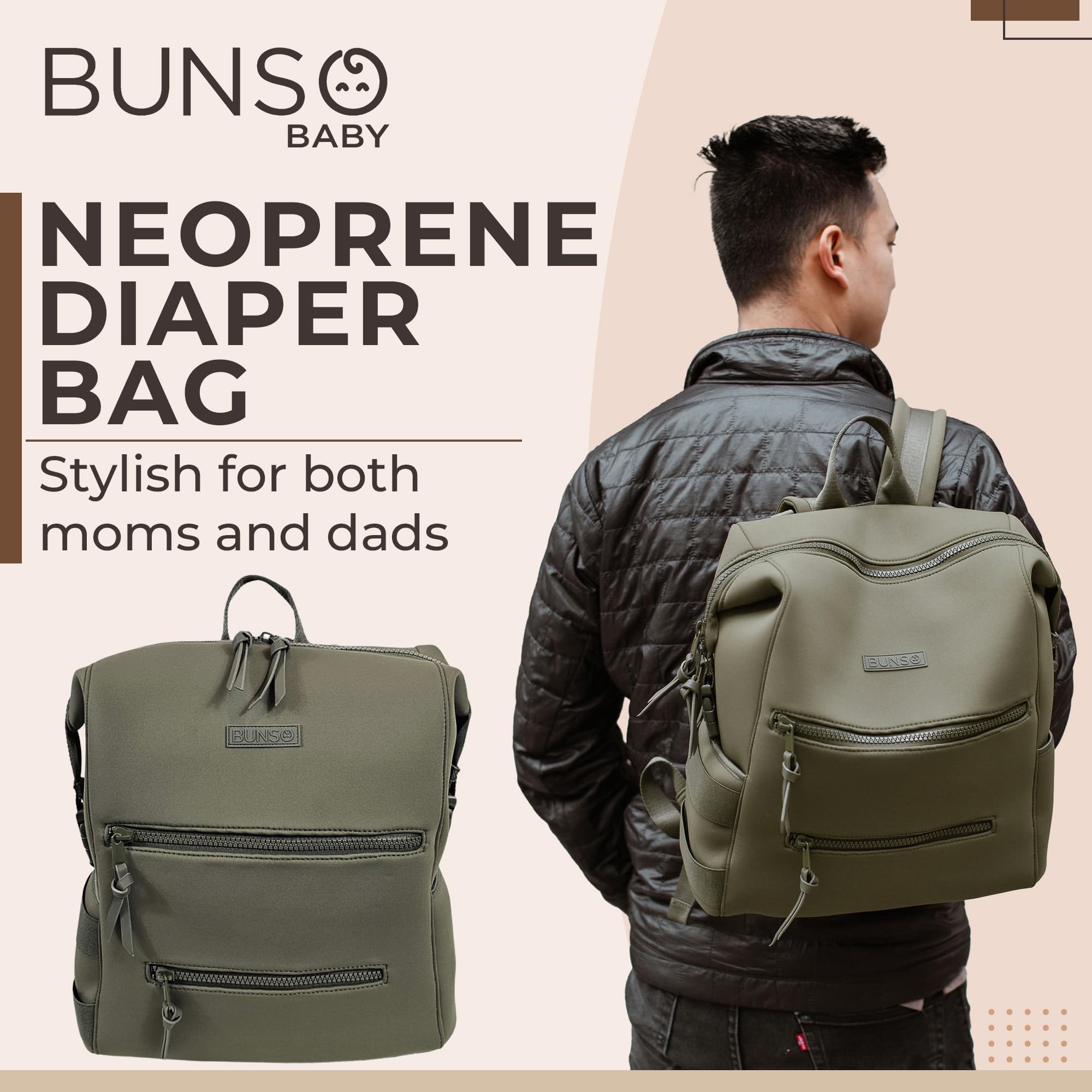 BUNSO Baby luggage trolley pass-through for easier travel.