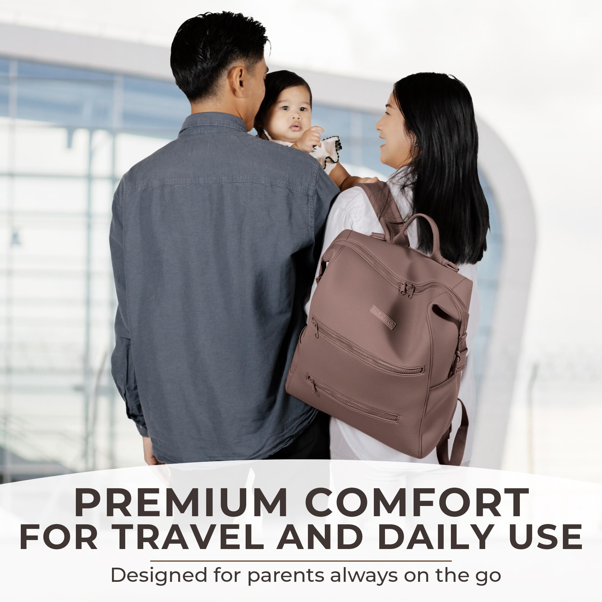 BUNSO Baby travel-friendly design with padded straps for comfortable wear
