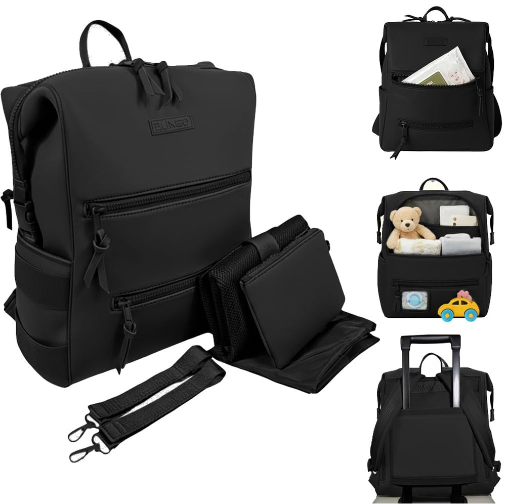 BUNSO Baby luggage trolley pass-through—easy stacking with rolling suitcases for travel