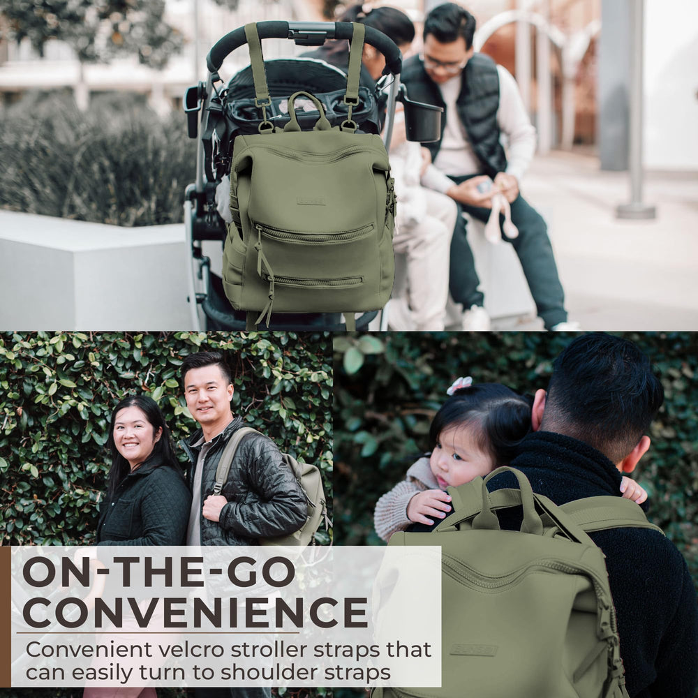 BUNSO Baby travel-friendly back panel and padded straps.
