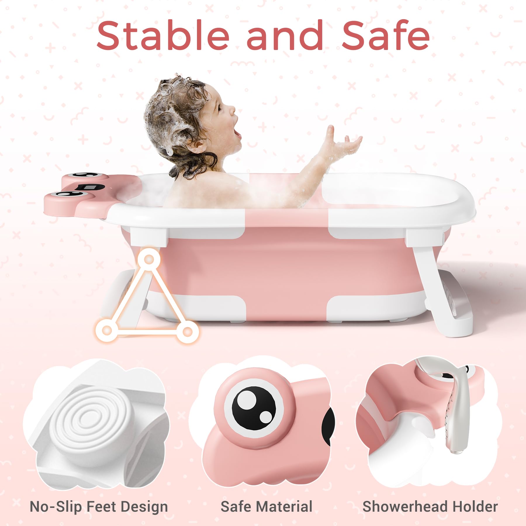 Bunwag collapsible bathtub setup ready for bath time anywhere.