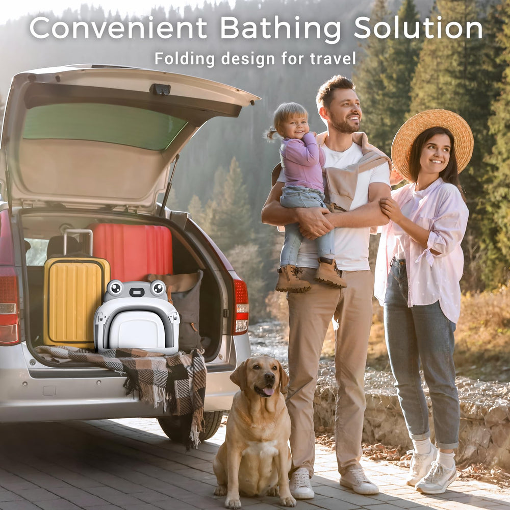 Bunwag Baby Bathtub no-slip feet provide stability on bathroom surfaces