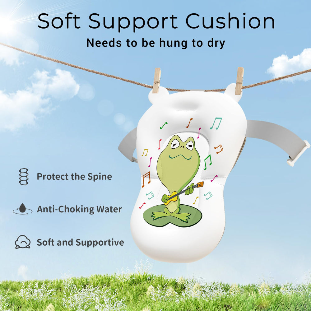 Bunwag tub's no-slip feet help stable bath time on any surface.