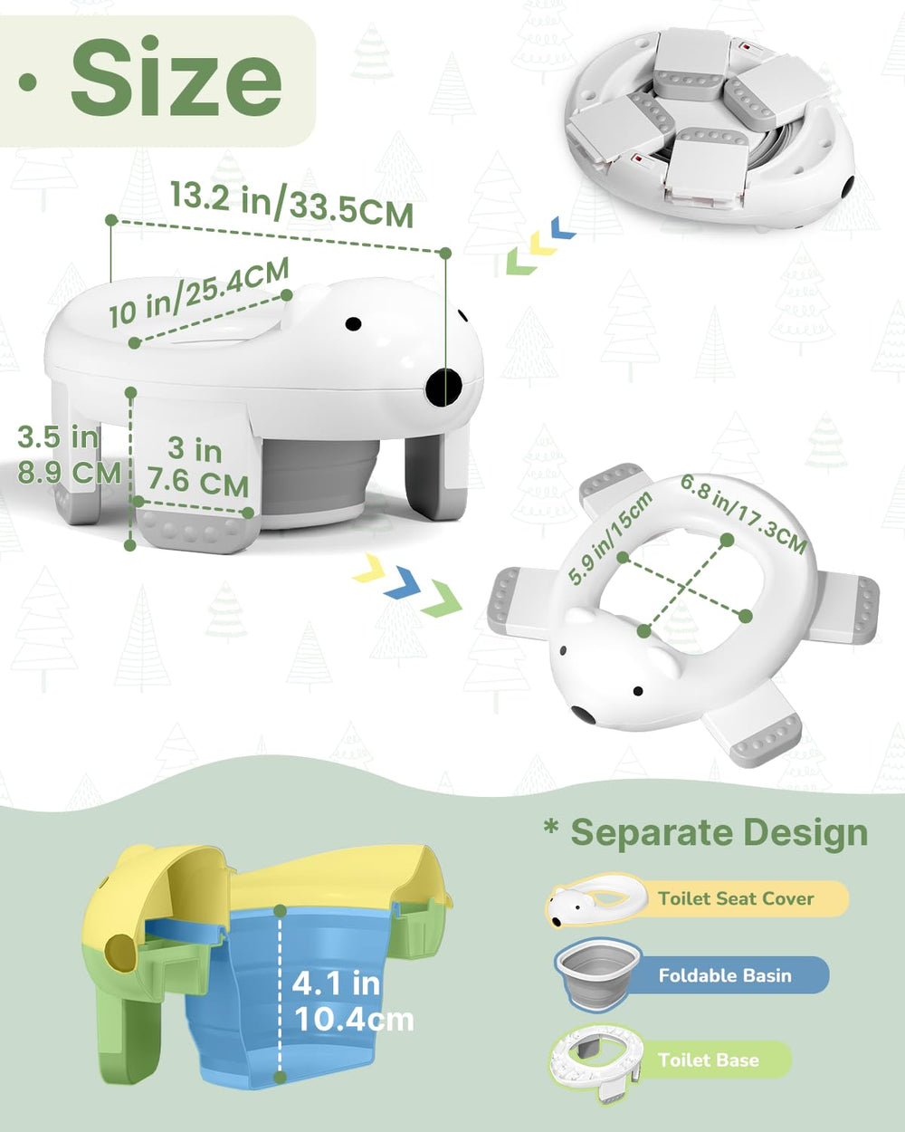 Bunwag dual-function potty-trainer shows standalone and toilet-attached modes for flexible training.