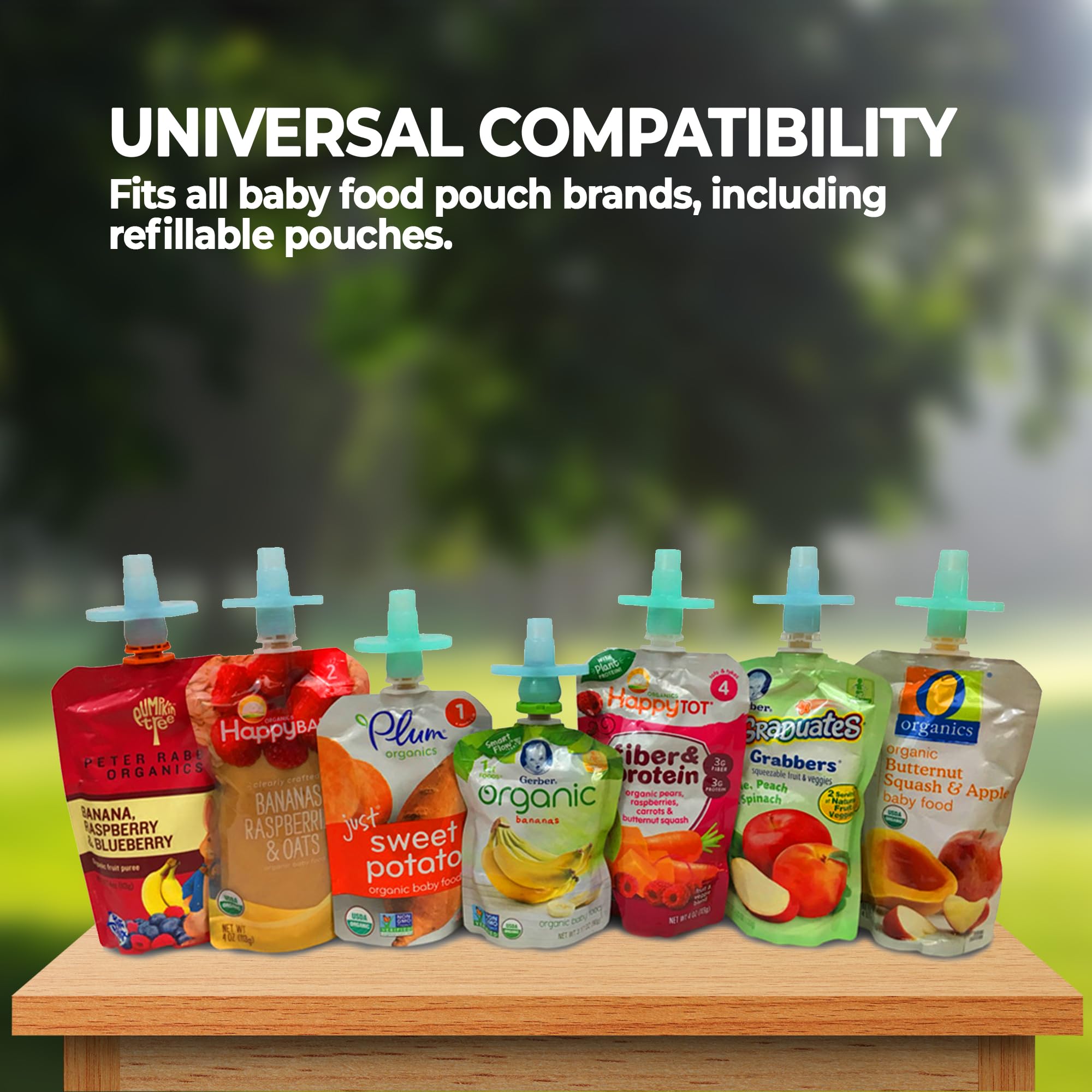Buon Bambini Soft Sip topper demonstrates universal-fit compatibility with major brands