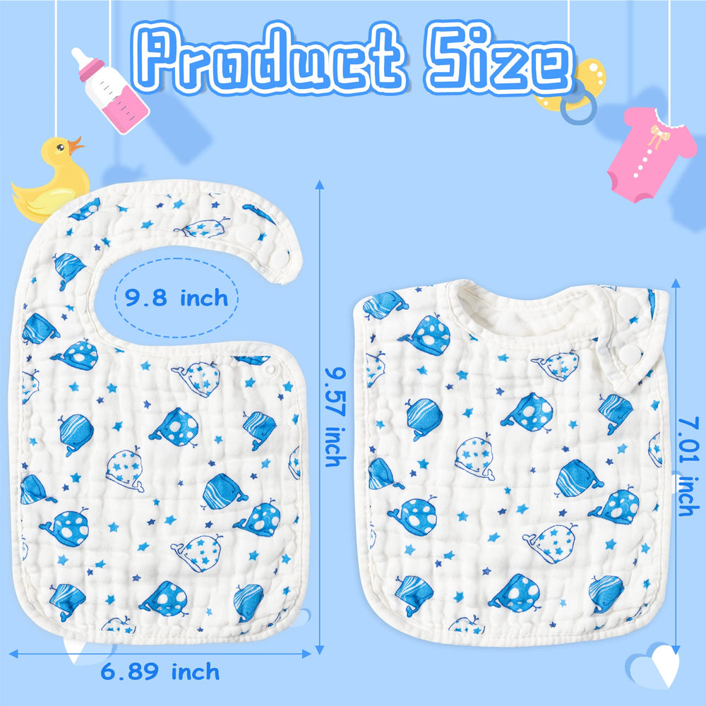 BUoonyer bibs closeup soft cotton fabric for gentle skin contact and absorbency.