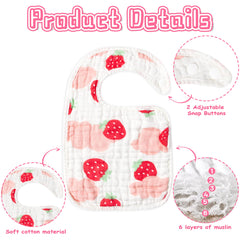 BUoonyer U-shape full-coverage bib protects clothing during feeding and teething.