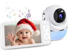Buradin baby monitor with 1080p 5-inch display for crystal-clear parent viewing